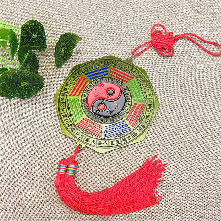 Feng Shui Bagua Map Chinese Knotting Harmony Energy Map Mirror - image 22