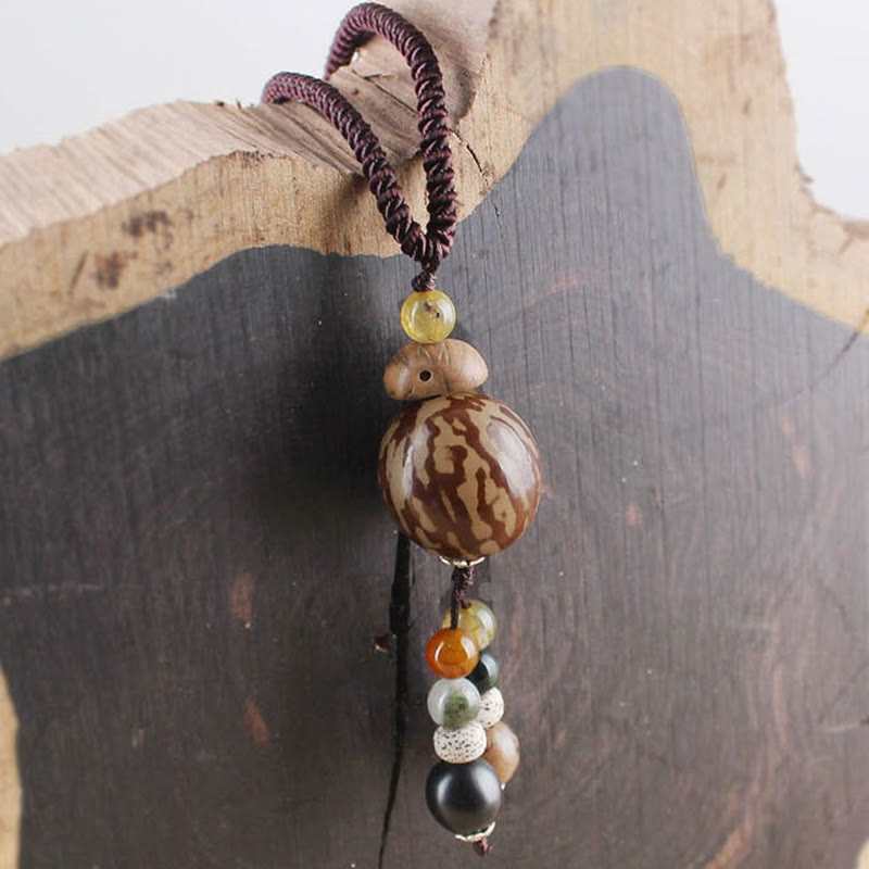 Buddha Stones Bodhi Seed Lotus Wisdom Harmony Necklace Pendant - image 6