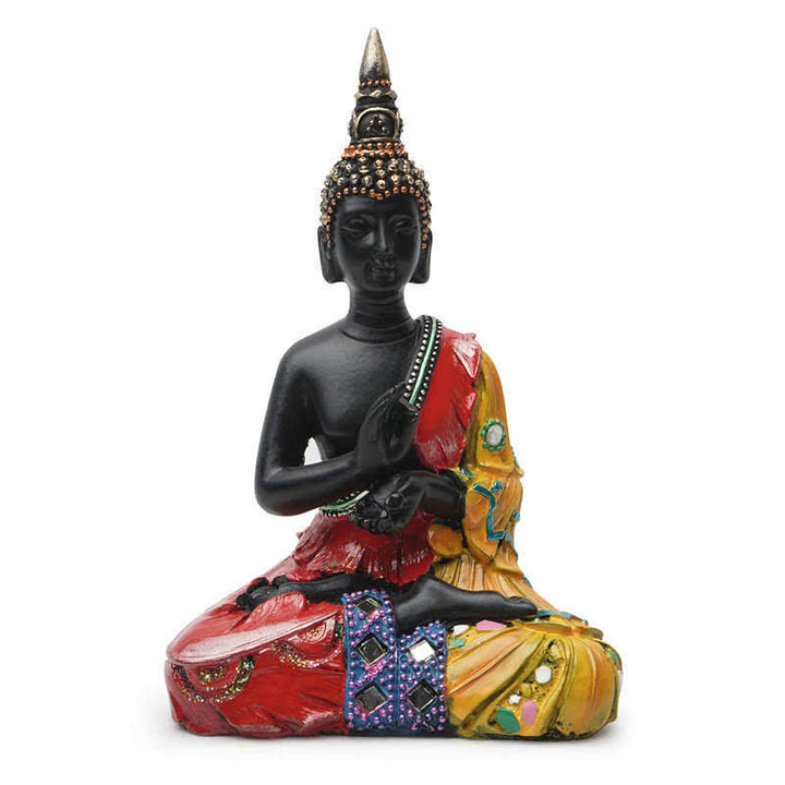 Thai Buddha Serenity Resin Statue Decoration - 12*7.5*18cm - image 0