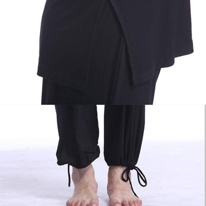 Meditation Prayer Spiritual Zen Tai Chi Practice Yoga Clothing Men's Set - image 22