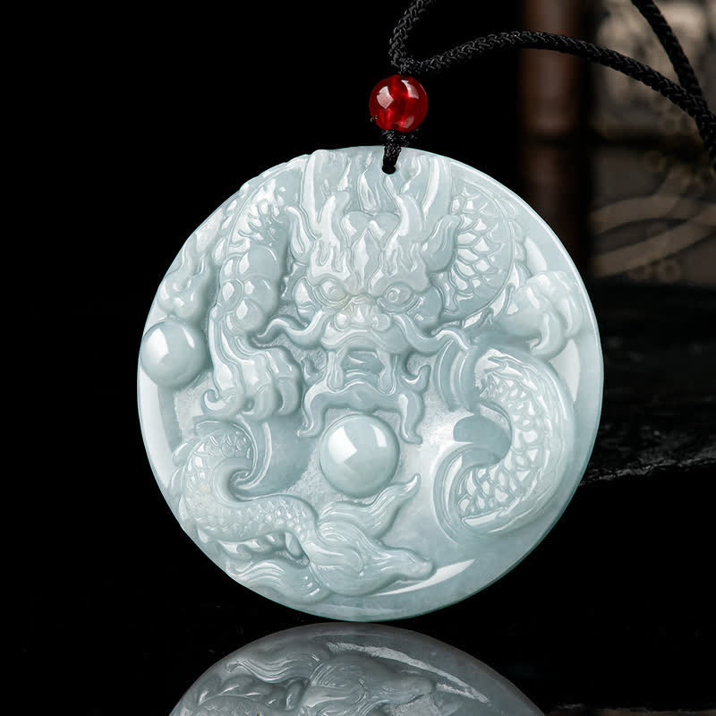 ❗❗❗A Flash Sale-  Buddha Stones Chinese Zodiac Dragon Jade Success Amulet String Necklace - image 2