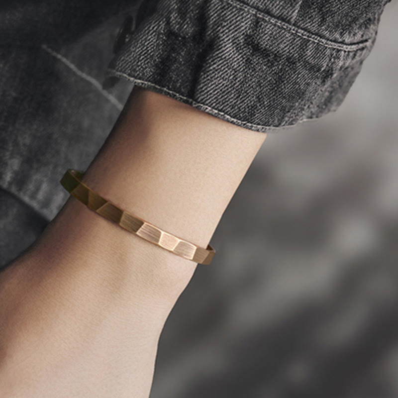 Vintage Rustic Design Copper Wealth Adjustable Cuff Bracelet - image 2