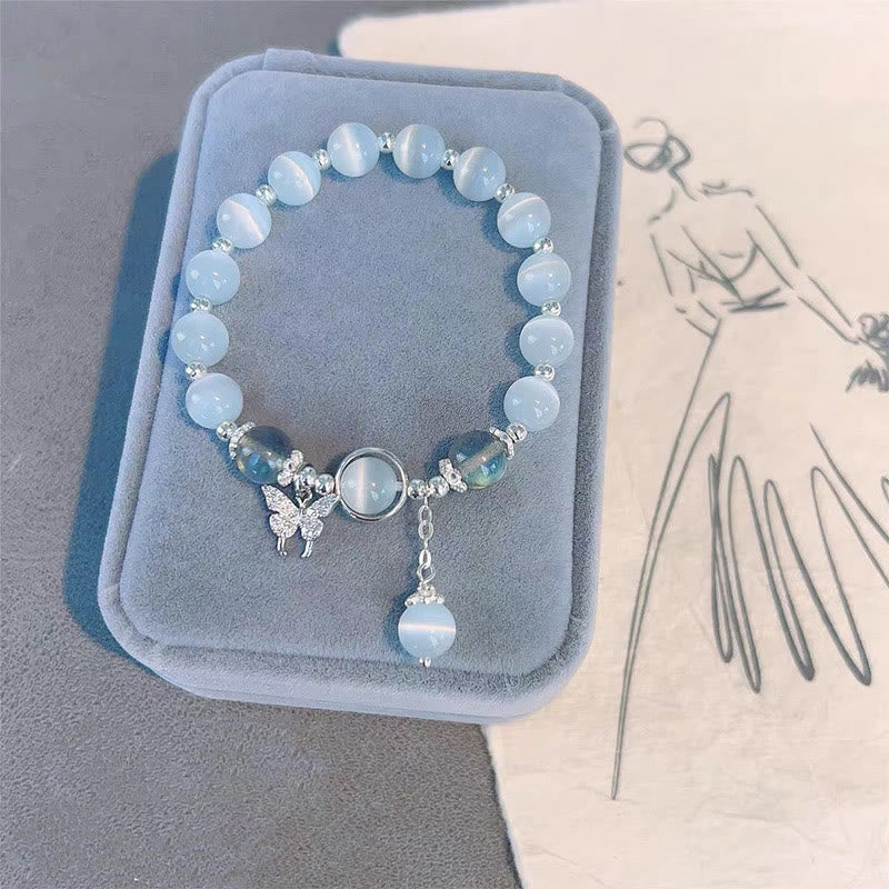 FREE Today: Bring Positive Energy Butterfly Cat's Eye Chrysoberyl Bracelet