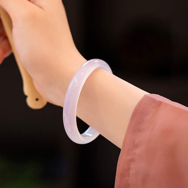 Buddha Stones Natural Chalcedony Harmony Positive Bracelet Bangle - image 17