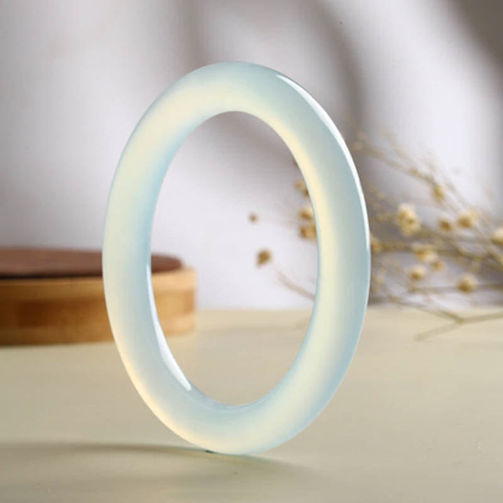 Natural Aquamarine Blessing Serenity Bangle Bracelet - image 4