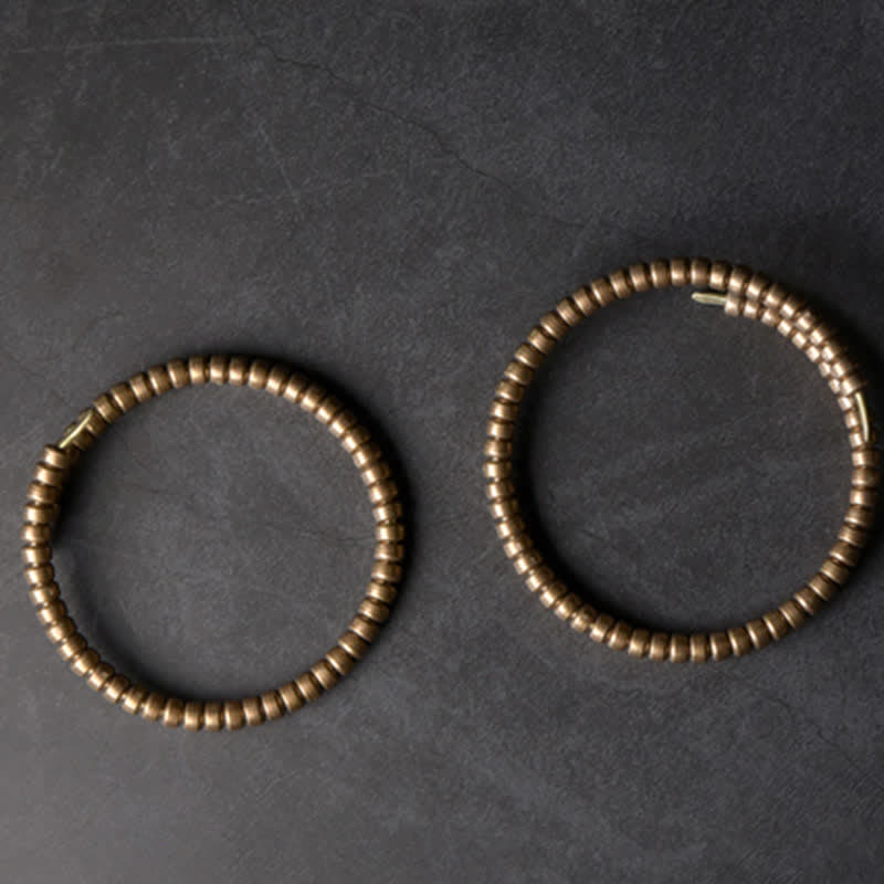 Buddha Stones Vintage Design Copper Balance Adjustable Cuff Bracelet - image 5