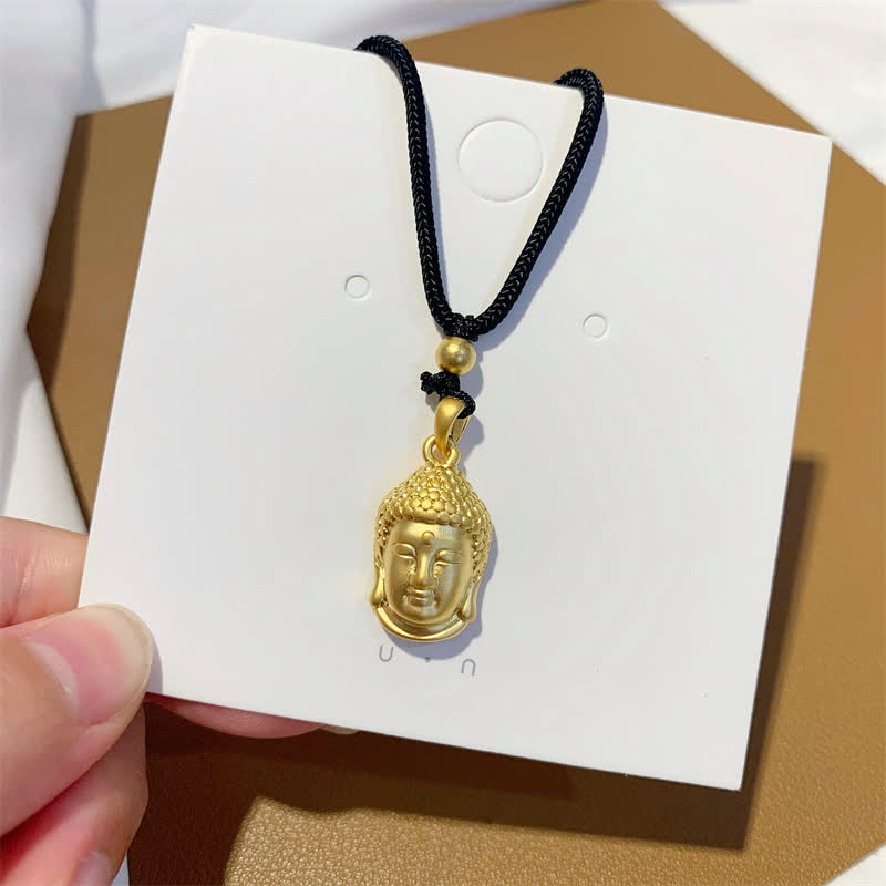 Gold Buddha Copper Wealth Necklace Pendant - image 6