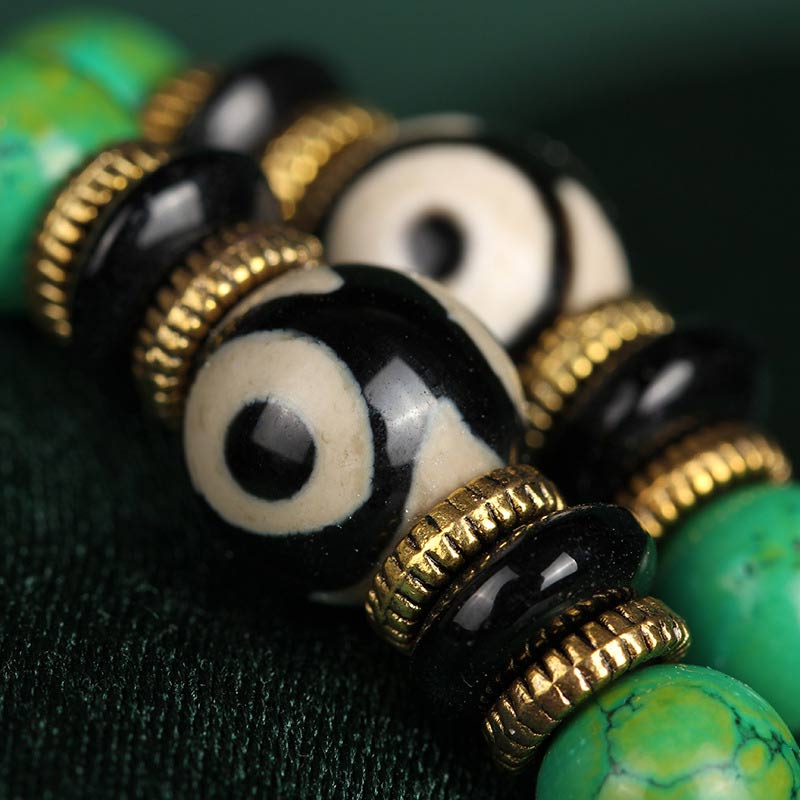 Tibetan Turquoise Mala Balance Necklace Bracelet - image 4