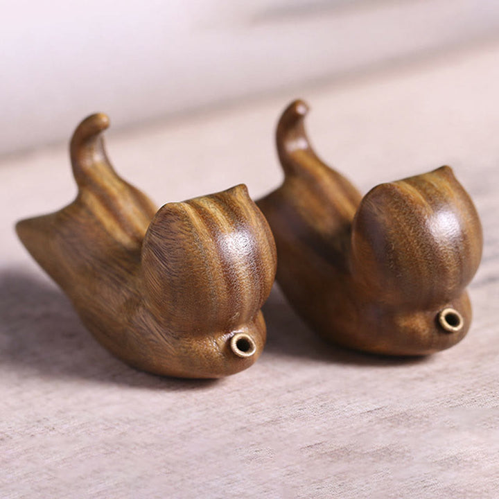 Buddha Stones Green Sandalwood Cute Cat Pattern Soothing Stick Incense Burner Decoration - image 14