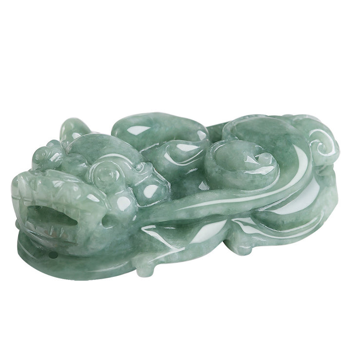 Buddha Stones Jade PiXiu Wealth Luck String Necklace Pendant - image 11