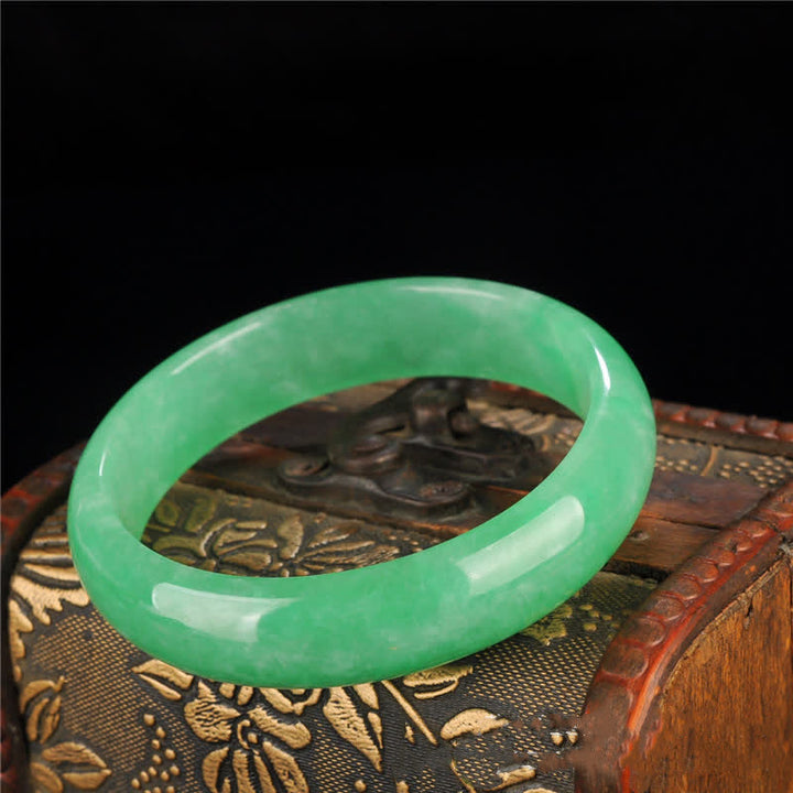 Buddha Stones Jade Healing Abundance Protection Bracelet Bangle - image 4