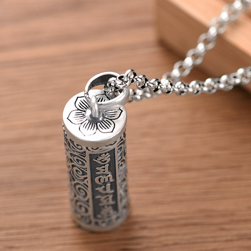 Buddha Stones Six True Words Protection Necklace Pendant - image 6