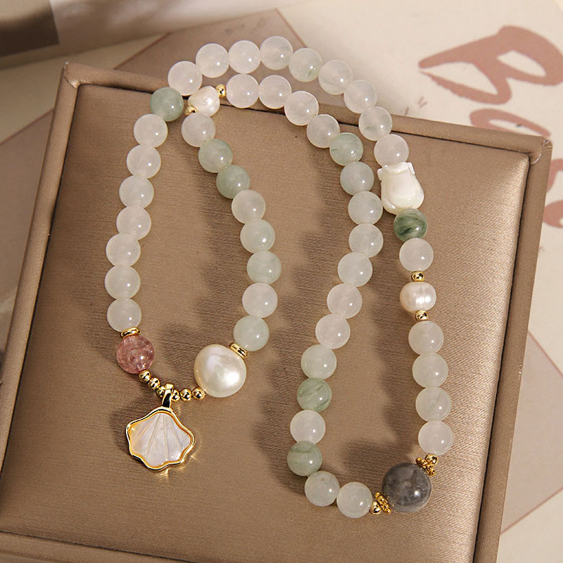 Buddha Stones Double Layer Jade Shell Luck Bracelet