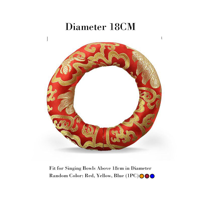 Tibetan Singing Bowl Handcraft Cushion Decoration - 18cm(Random Color) - image 9