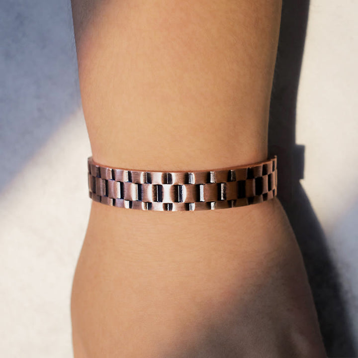 Buddha Stones Vintage Copper Balance Cuff Bracelet - image 4