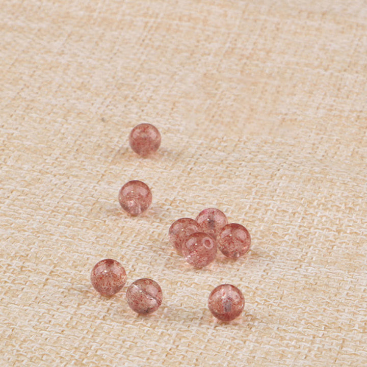 Buddha Stones Natural Garnet Strawberry Quartz Calm Bracelet - image 12