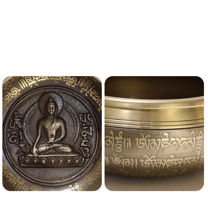 Tibetan Sound Bowl Handcrafted for Focus and Meditation Peaceful Happiness Singing Bowl Set - image 11