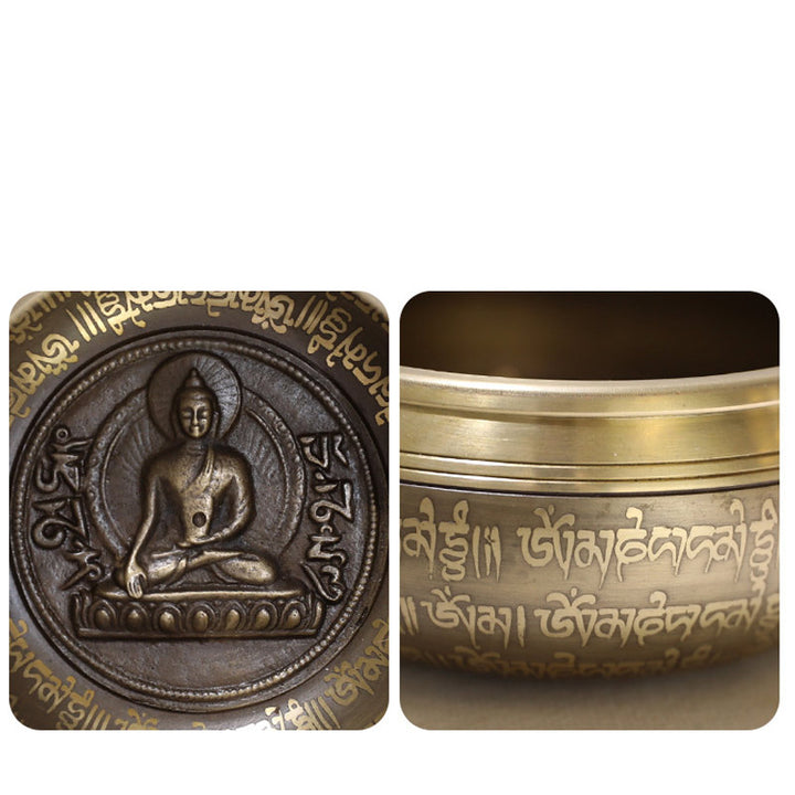 Tibetan Sound Bowl Handcrafted for Focus and Meditation Peaceful Happiness Singing Bowl Set - image 11