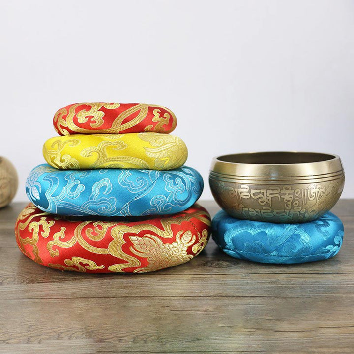 Tibetan Singing Bowl Handcraft Cushion Decoration - image 3