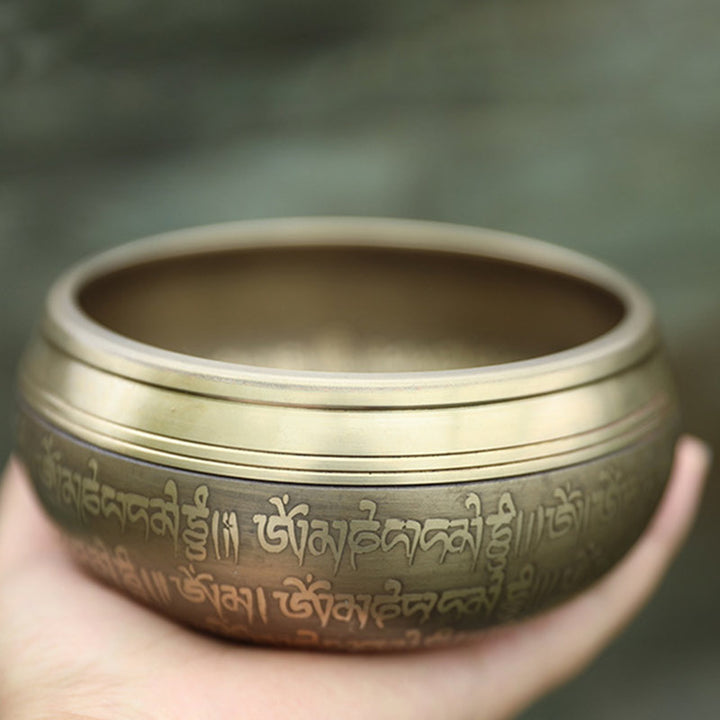 Tibetan Sound Bowl Handcrafted for Focus and Meditation Peaceful Happiness Singing Bowl Set - image 1