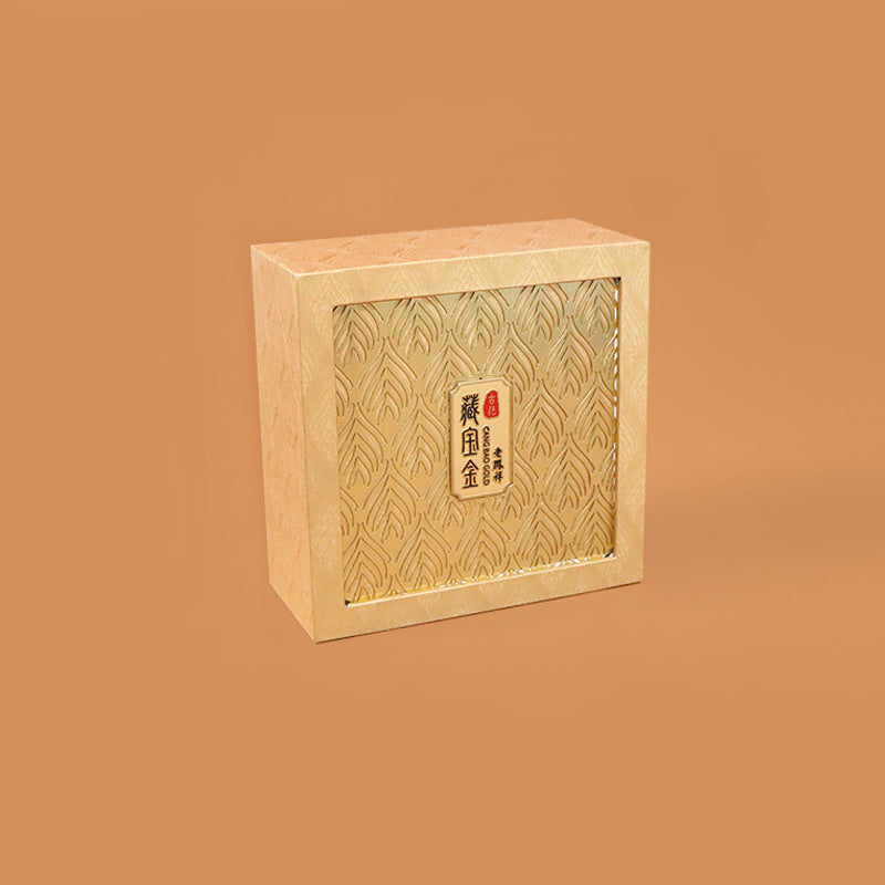 Retro Jewelry Storage Feather Pattern Box Gift Box - image 10