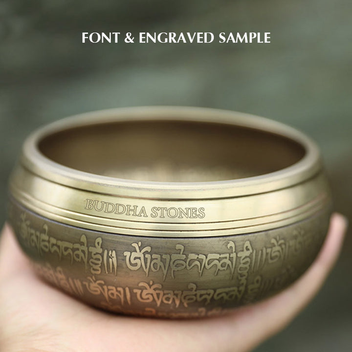 Tibetan Sound Bowl Handcrafted for Focus and Meditation Peaceful Happiness Singing Bowl Set - image 13