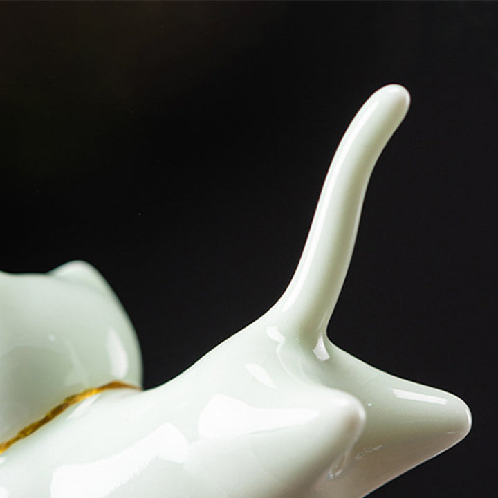 Lovely Cat Panda Ceramic Blessing Incense Burner Decoration - image 13