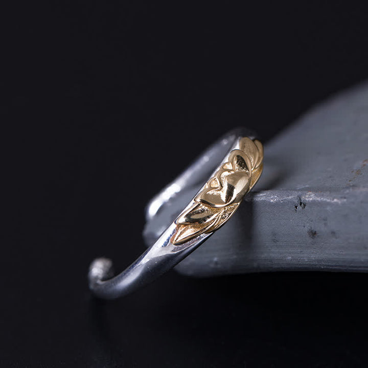 Buddha Stones 925 Sterling Silver Lotus Flower New Beginning Ring - image 2