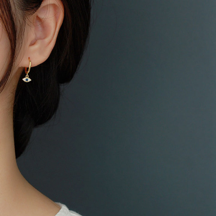 Buddha Stones 925 Sterling Silver Evil Eye Blessing Protection Stud Earrings - image 9