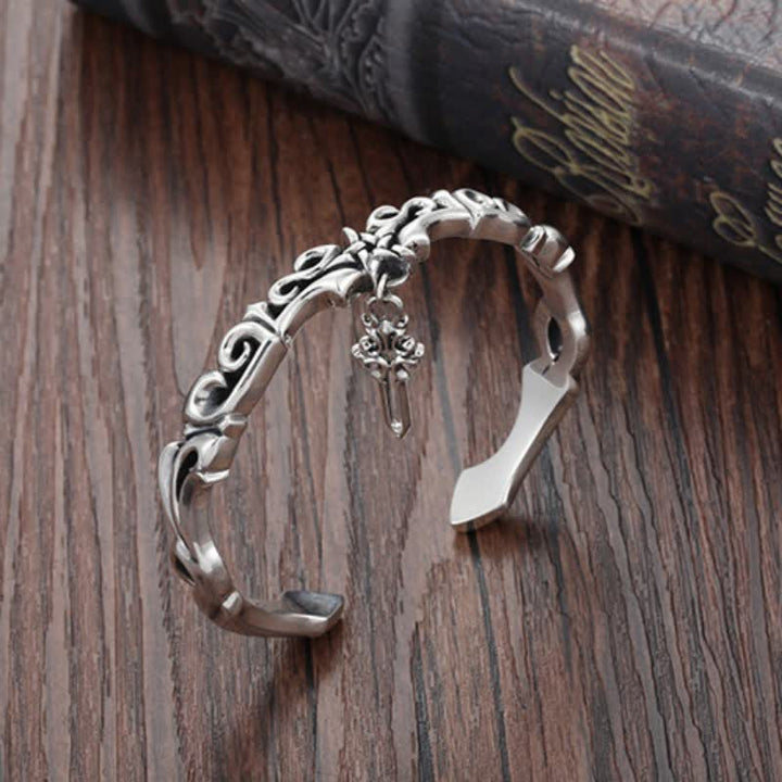 Buddha Stones Viking Style Twisted Braided Pattern Copper Balance Bracelet Bangle - image 1