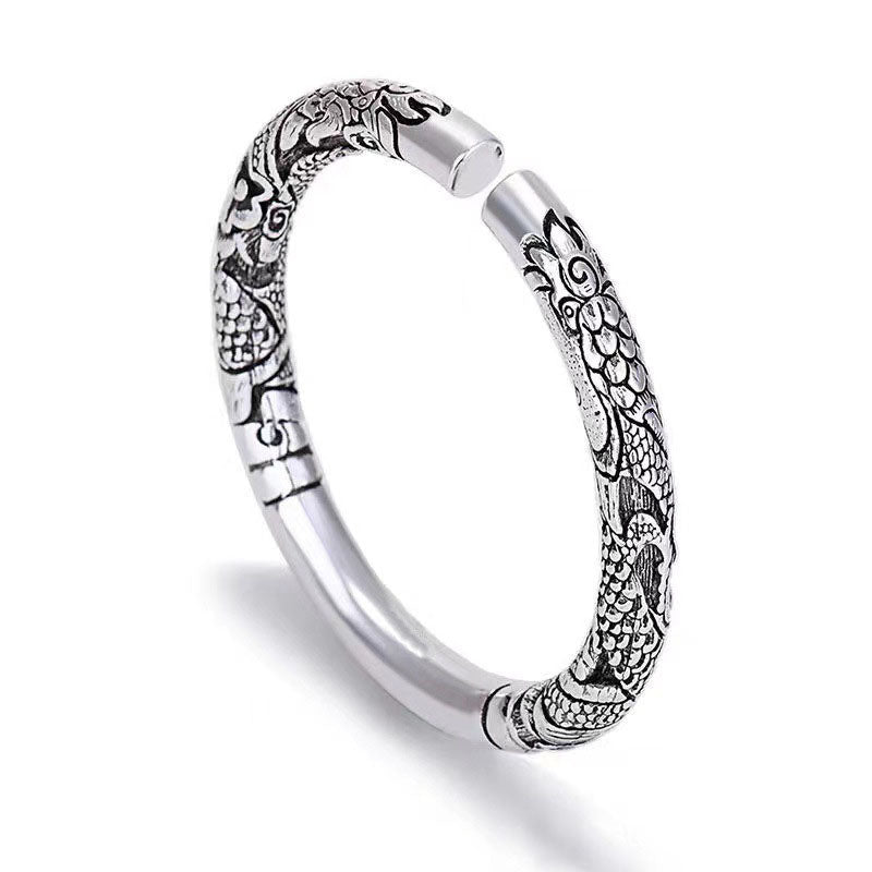 Dragon Auspicious Clouds Luck Protection Bracelet Adjustable Bangle - DRAGON (Luck ♥ Strength) - image 1