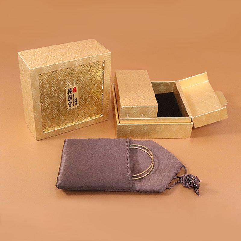 Retro Jewelry Storage Feather Pattern Box Gift Box - image 4