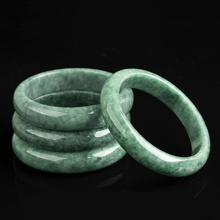 Buddha Stones Natural Jade Luck Wealth Bangle Bracelet - image 10