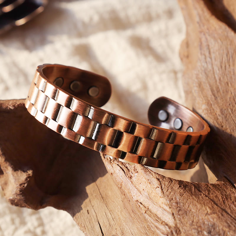 Buddha Stones Vintage Copper Balance Cuff Bracelet - image 3