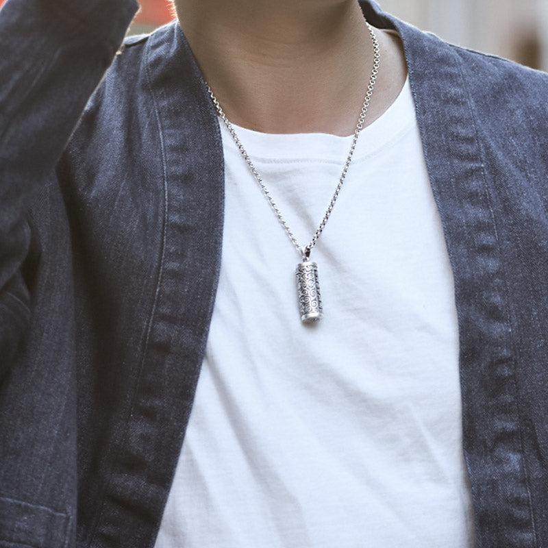 Buddha Stones Six True Words Protection Necklace Pendant - image 2