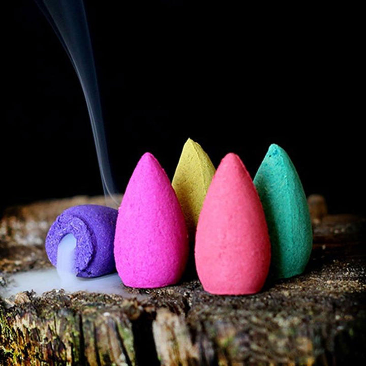 Buddha Stones Tibetan Lotus Blessing Incense Burner Decoration - image 9