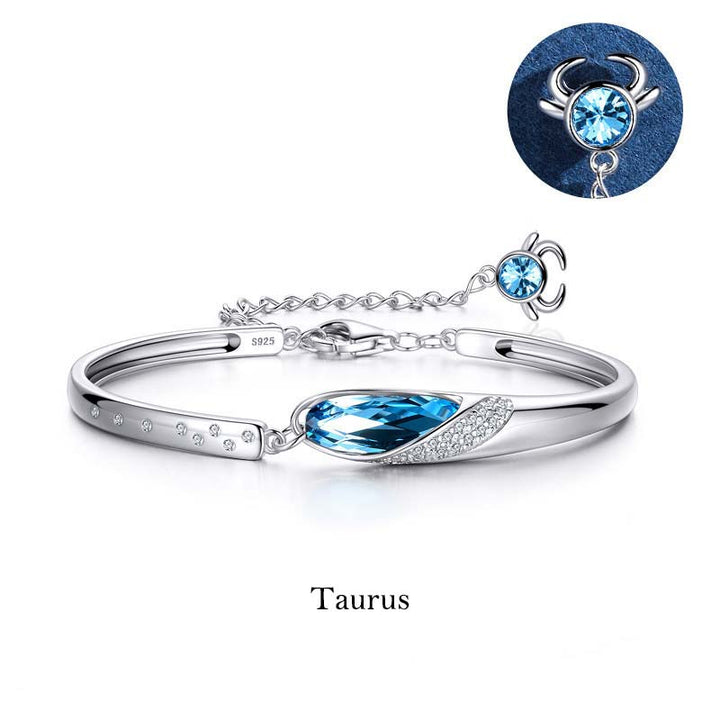 Buddha Stones 925 Silver Plated Copper 12 Constellations of the Zodiac Charm Bracelet - image 12