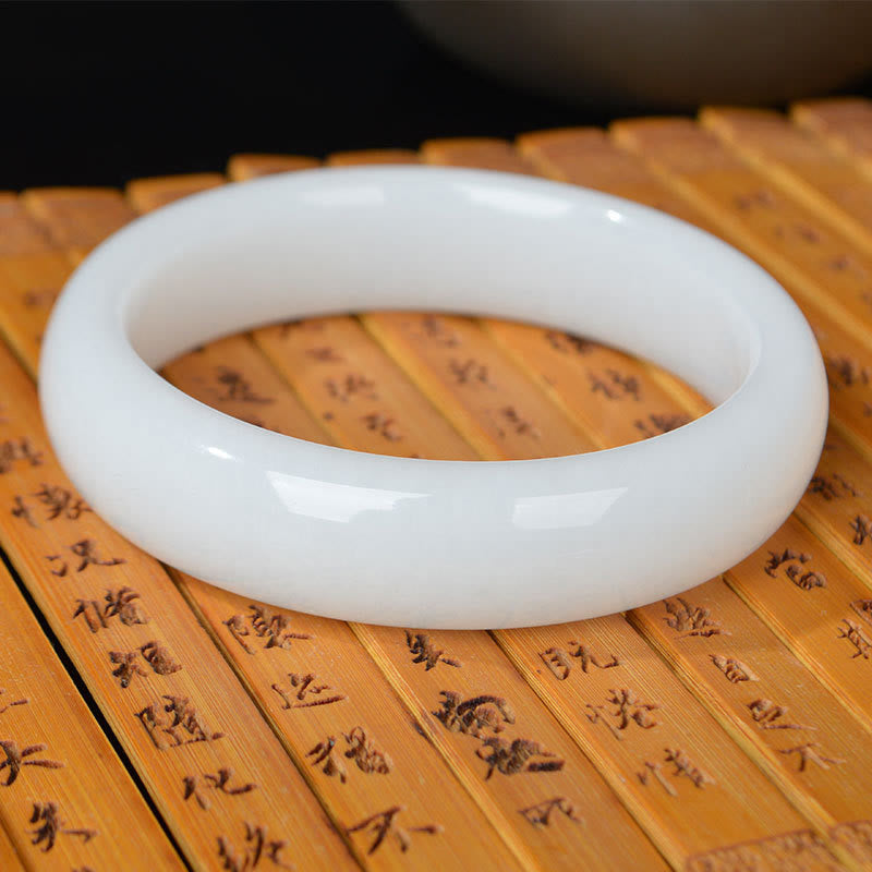 Natural Golden Silk Jade Wealth Luck Bracelet Bangle - image 10