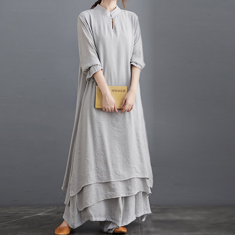 Simple Pattern Meditation Prayer Spiritual Zen Practice Yoga Clothing Women's Set - image 1