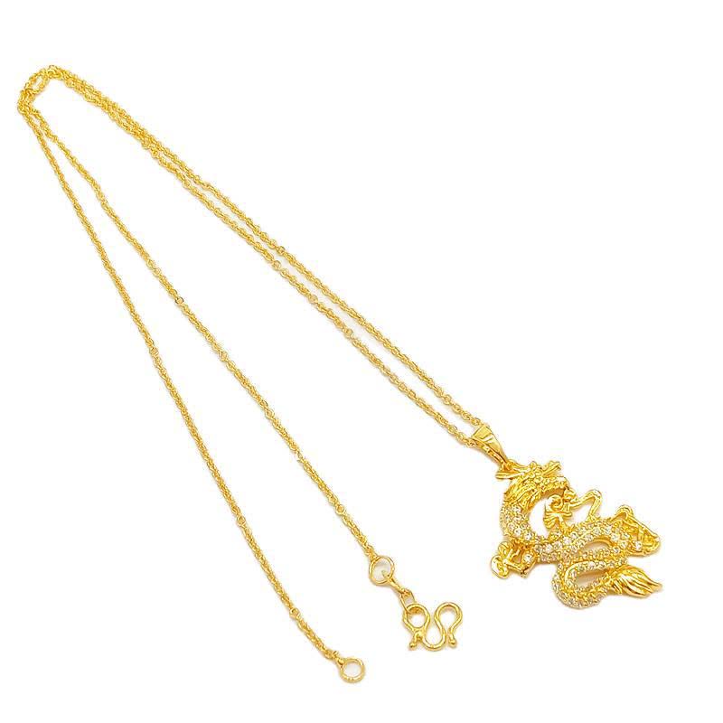 Gold Dragon Protection Necklace Pendant - image 10