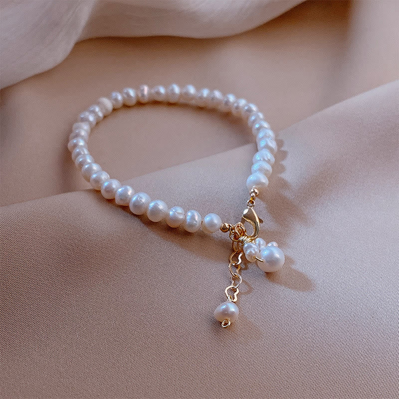 Buddha Stones Pearl Cat Paw Healing Chain Bracelet - image 7