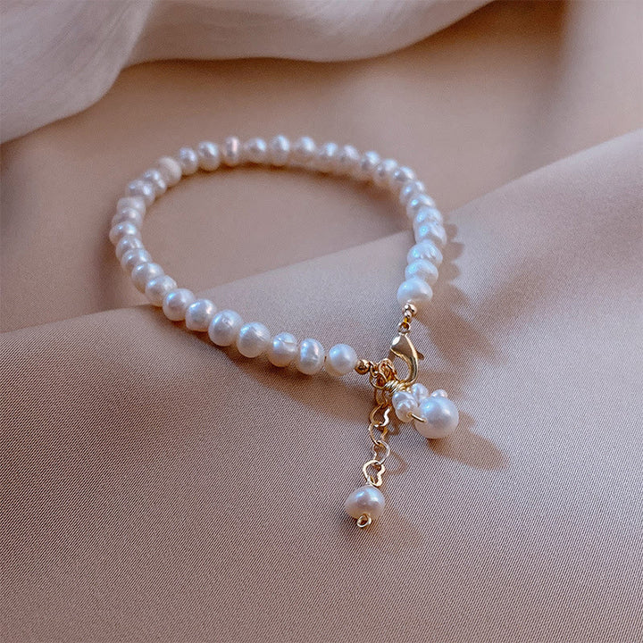 Buddha Stones Pearl Cat Paw Healing Chain Bracelet - image 7