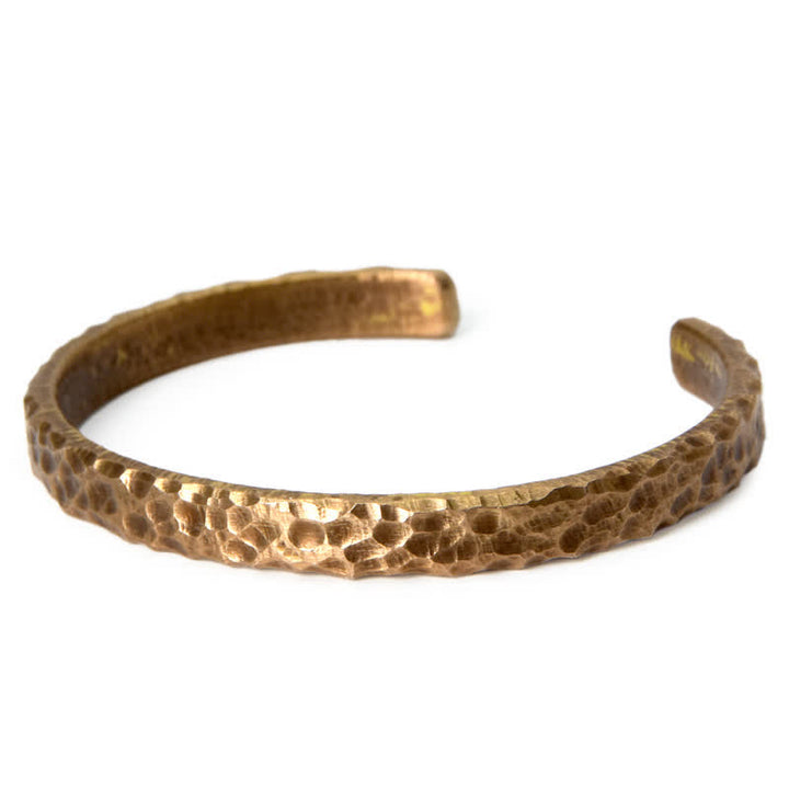 Buddha Stones Simple Design Copper Wealth Cuff Bracelet - image 15