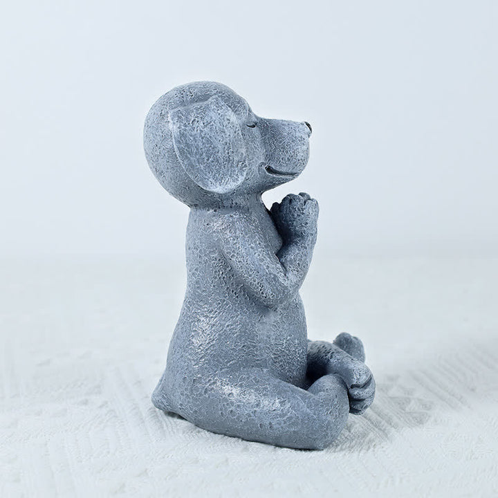 Meditating Zen Dog Cat Frog Decoration - image 3