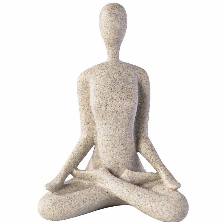 Abstract Yoga Meditating Exercise Resin Spiritual Figurine Sculpture Desk Decoration - image 12