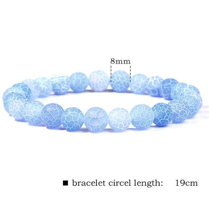 Natural Agate Stone Crystal Balance Beaded Bracelet