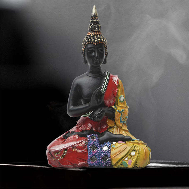 Thai Buddha Serenity Resin Statue Decoration - image 1