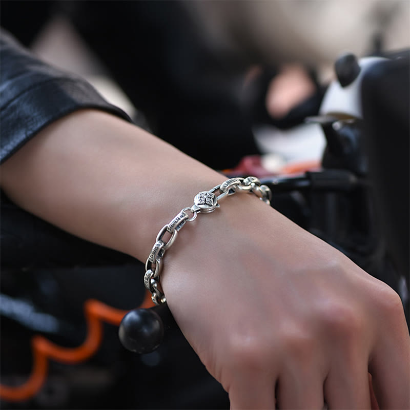 Buddha Stones Om Mani Padme Hum Double Dorje Copper Engraved Wisdom Bracelet - image 17