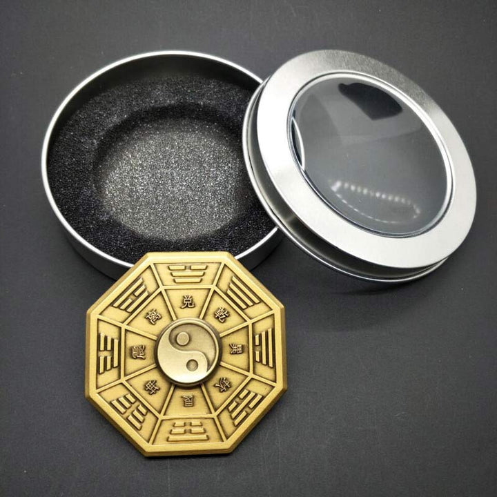 Fidget Spinner Blessing Tai Chi Finger Hand Spinner Decoration - Gold - image 2