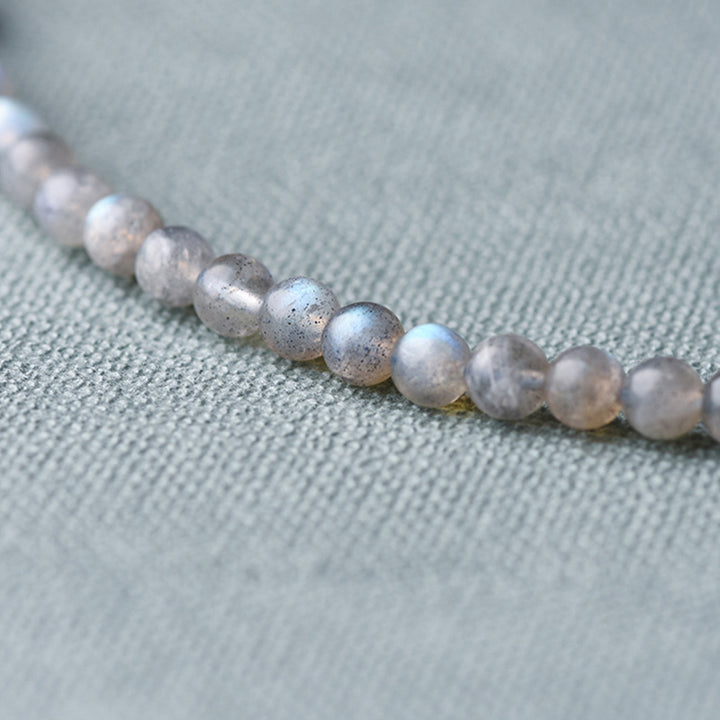 Buddha Stones Moonstone Lazurite Lapis Lazuli Calm Healing Positive Bracelet - image 14